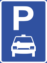 R309-P - Taxi Parking Reservation Road Sign