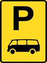 TR310-P - Temporary Mini-Bus Parking Reservation Road Sign