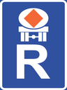 R316 - Vehicle Conveying Dangerous Goods Reservation Road Sign