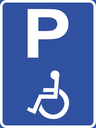 R323-P - Disabled Persons Vehicle Parking Reservation Road Sign