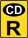 TR324 - Temporary Authorised Vehicle Reservation Road Sign