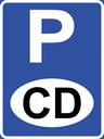 R324-P - Authorised Vehicle Parking Reservation Road Sign