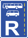 R328 - Bus & Mini-Bus Lane Reservation Road Sign