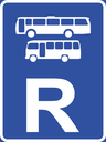 R330 - Bus & Midi-Bus Reservation Road Sign