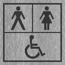 C-T31 - Unisex And Accessible Toilet Sign