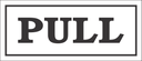 C-B9 - Pull Sign - Horizontal (↦120x50mm)