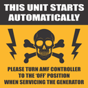 EL31 - This Generator Starts Automatically Safety Sign
