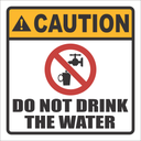 CU12 - Do Not Drink Caution Sign