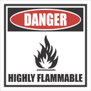 DG26 - Highly Flammabile Danger Sign