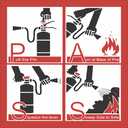 FR55 - How to use a Fire Extinguisher PASS Sign