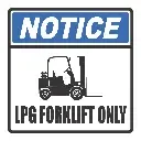 FLS9 - LPG Forklift Only Sign